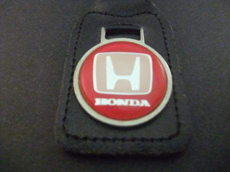 Honda logo emaille sleutelhanger zwarte achtergrond